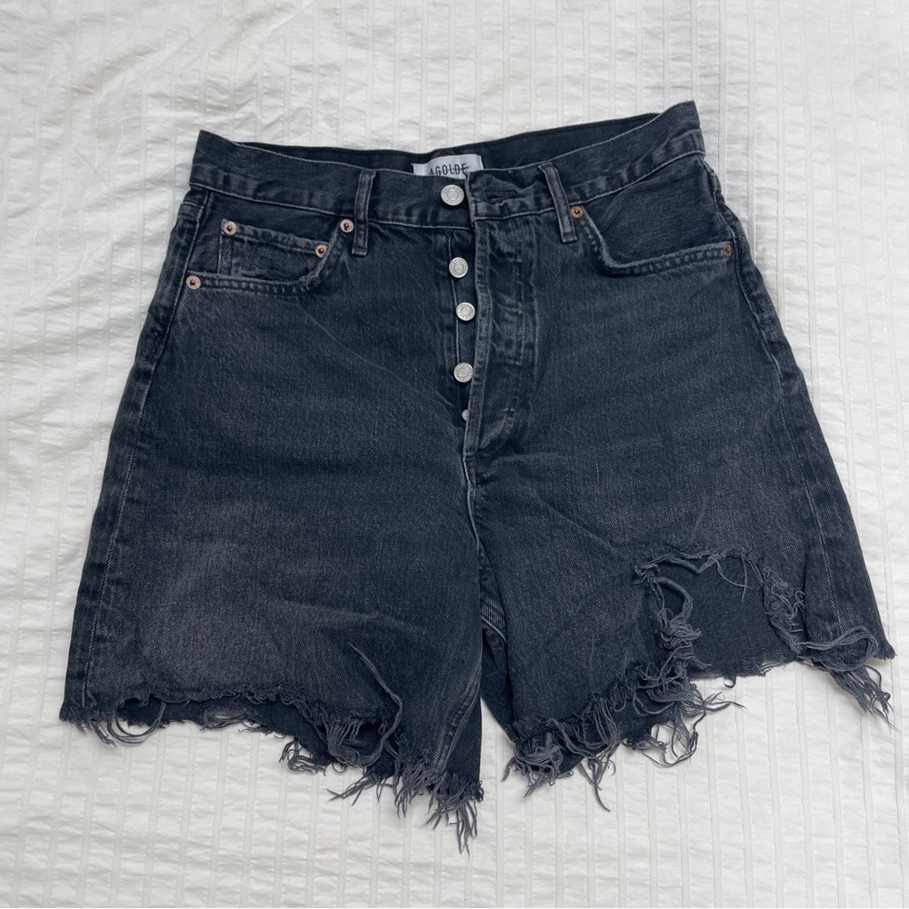 AGOLDE Stella High Rise Baggy Short in Makeshift